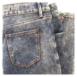 Topshop Moto jeans in acid wash